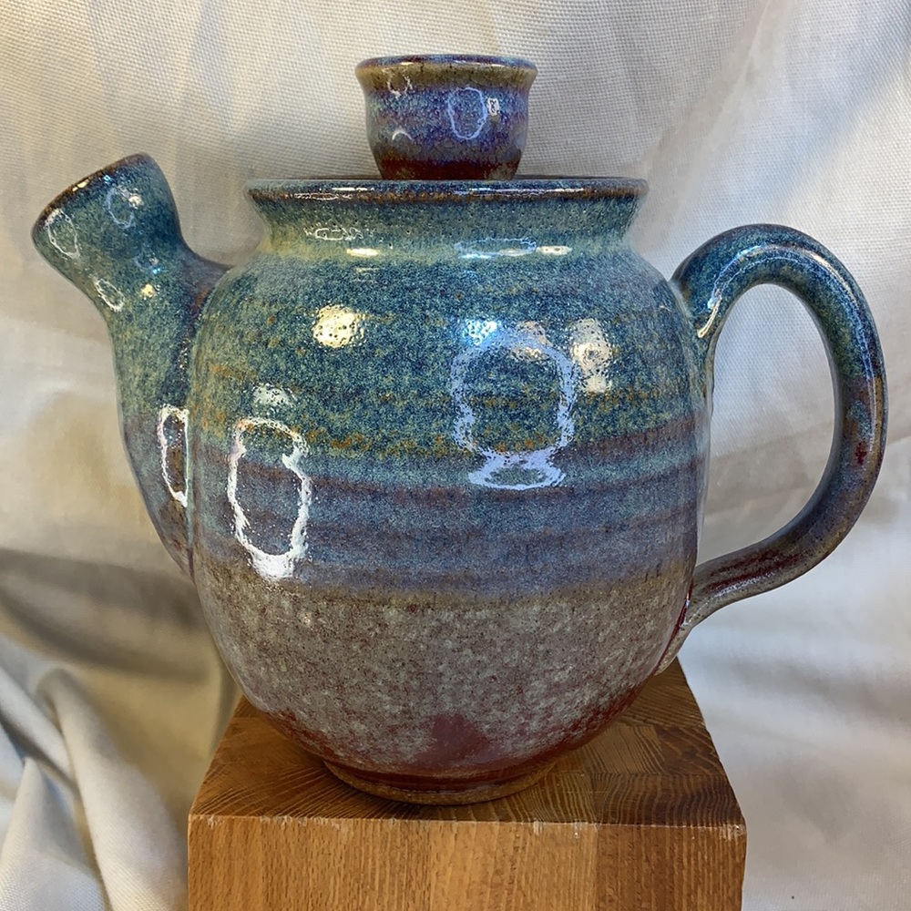Grace pottery tea/coffee pot handmade Unique!